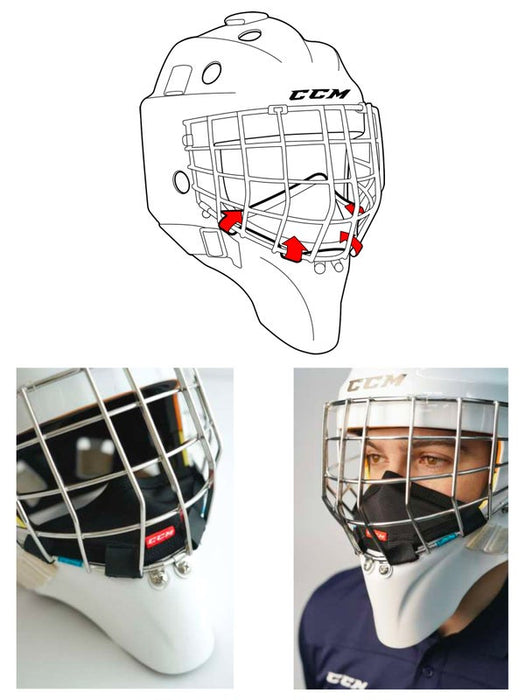 CCM Game On Hockey Face Mask - Goalie