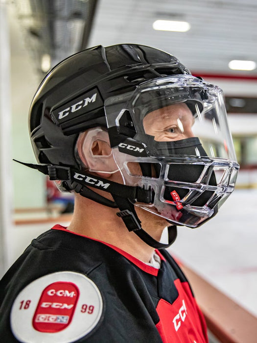 CCM Game On Hockey Face Mask - Player-Cage/Full Shield